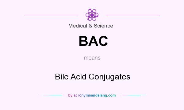 What does BAC mean? It stands for Bile Acid Conjugates