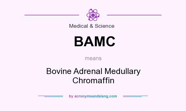 What does BAMC mean? It stands for Bovine Adrenal Medullary Chromaffin