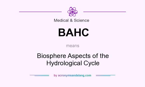 What does BAHC mean? It stands for Biosphere Aspects of the Hydrological Cycle