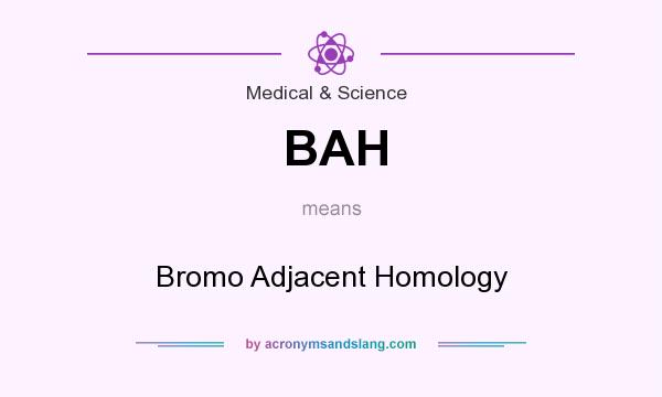 What does BAH mean? It stands for Bromo Adjacent Homology