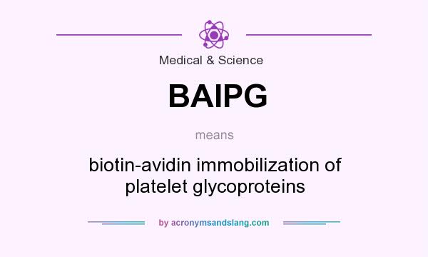 What does BAIPG mean? It stands for biotin-avidin immobilization of platelet glycoproteins