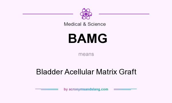 What does BAMG mean? It stands for Bladder Acellular Matrix Graft