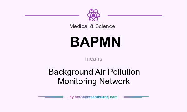 What does BAPMN mean? It stands for Background Air Pollution Monitoring Network