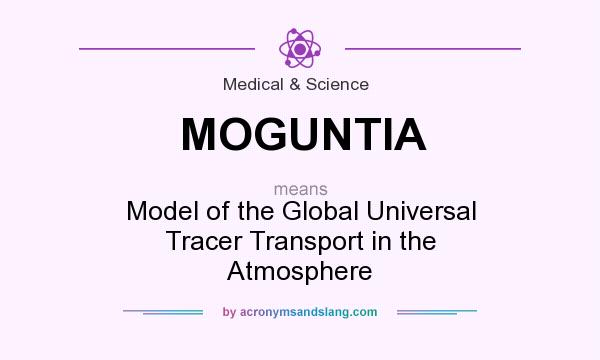What does MOGUNTIA mean? It stands for Model of the Global Universal Tracer Transport in the Atmosphere