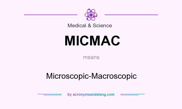 What does MICMAC mean? It stands for Microscopic-Macroscopic