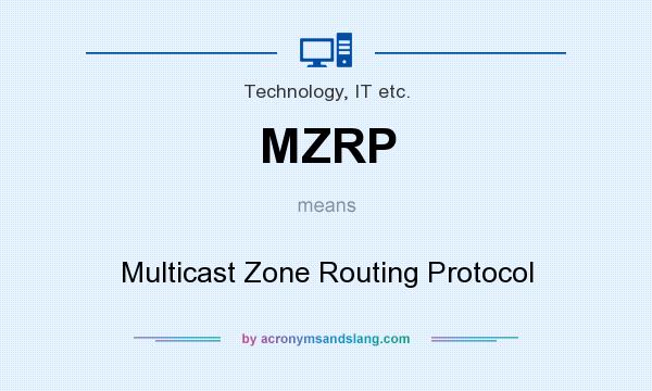 What does MZRP mean? It stands for Multicast Zone Routing Protocol