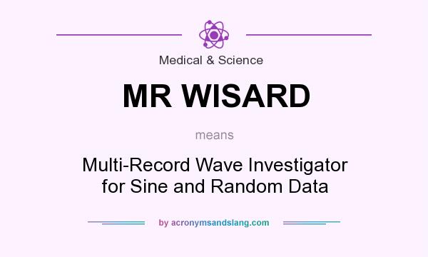 What does MR WISARD mean? It stands for Multi-Record Wave Investigator for Sine and Random Data