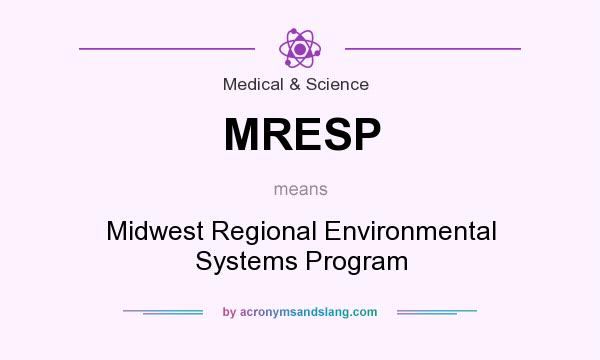 What does MRESP mean? It stands for Midwest Regional Environmental Systems Program