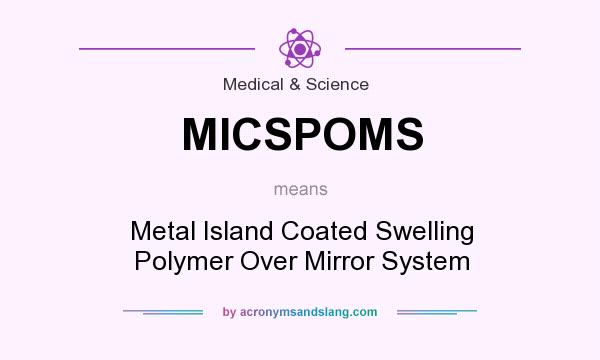 What does MICSPOMS mean? It stands for Metal Island Coated Swelling Polymer Over Mirror System