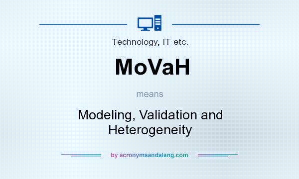 What does MoVaH mean? It stands for Modeling, Validation and Heterogeneity