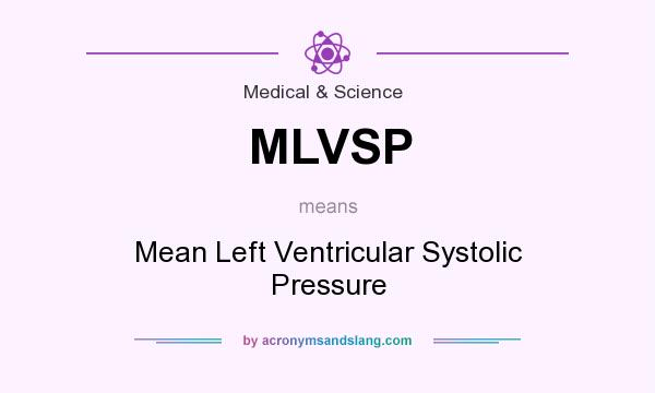 What does MLVSP mean? It stands for Mean Left Ventricular Systolic Pressure