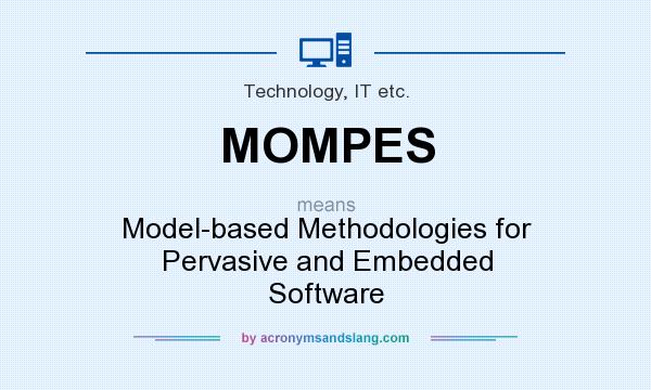 What does MOMPES mean? It stands for Model-based Methodologies for Pervasive and Embedded Software