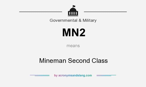 What does MN2 mean? It stands for Mineman Second Class