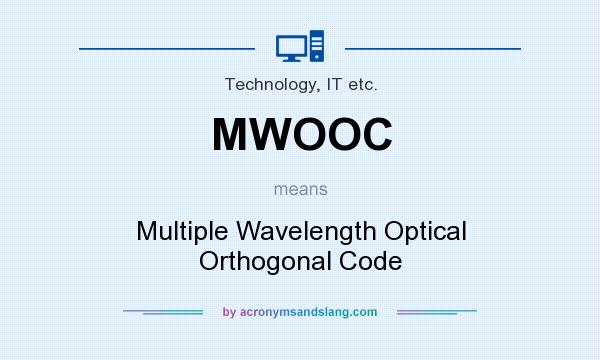 What does MWOOC mean? It stands for Multiple Wavelength Optical Orthogonal Code