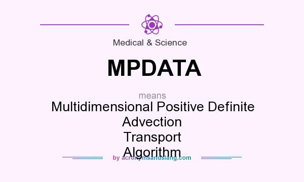 What does MPDATA mean? It stands for Multidimensional Positive Definite Advection Transport Algorithm