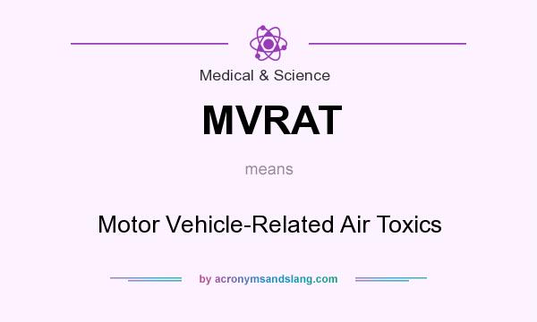 What does MVRAT mean? It stands for Motor Vehicle-Related Air Toxics