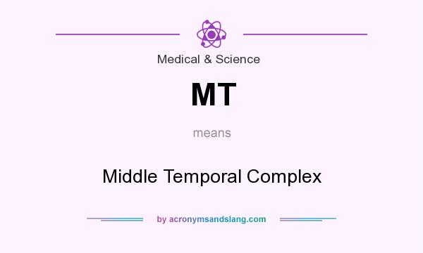What does MT mean? It stands for Middle Temporal Complex