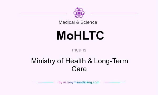 What does MoHLTC mean? It stands for Ministry of Health & Long-Term Care