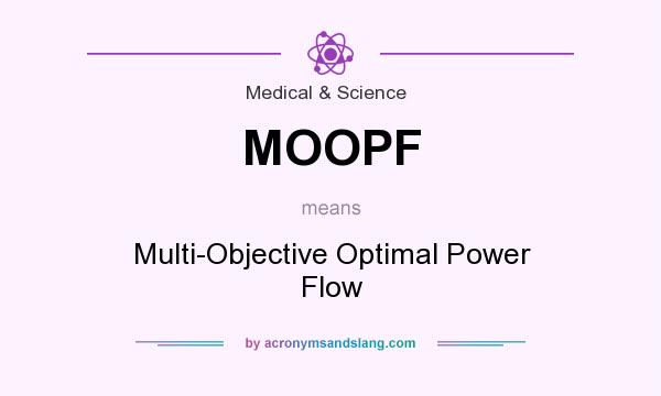 What does MOOPF mean? It stands for Multi-Objective Optimal Power Flow