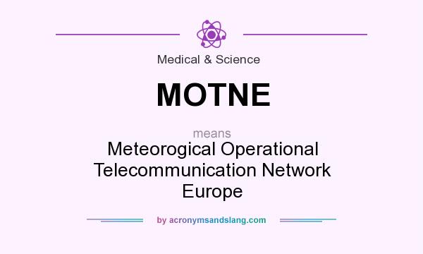 What does MOTNE mean? It stands for Meteorogical Operational Telecommunication Network Europe