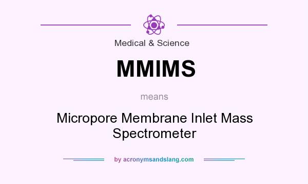 What does MMIMS mean? It stands for Micropore Membrane Inlet Mass Spectrometer
