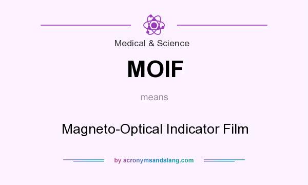 What does MOIF mean? It stands for Magneto-Optical Indicator Film