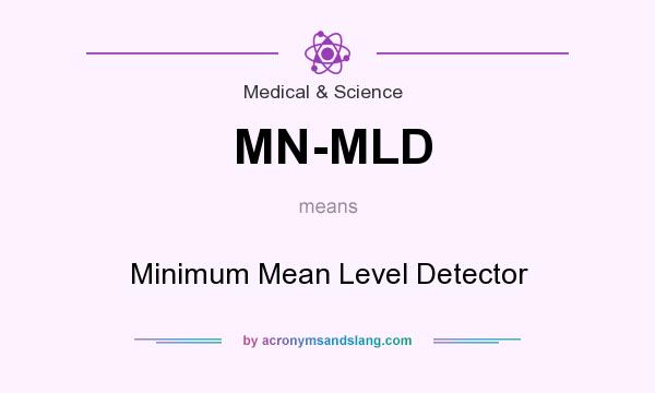 What does MN-MLD mean? It stands for Minimum Mean Level Detector