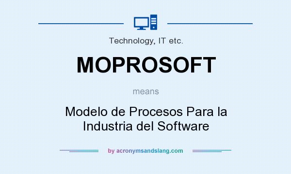 What does MOPROSOFT mean? It stands for Modelo de Procesos Para la Industria del Software