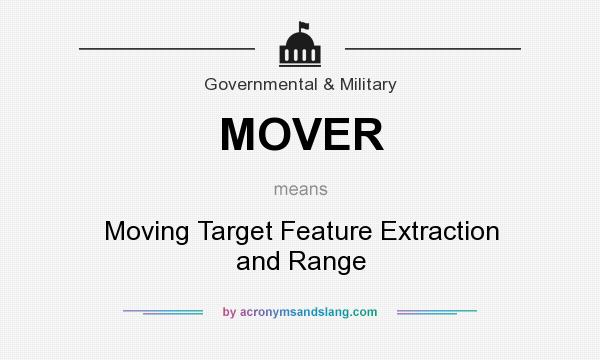 What does MOVER mean? It stands for Moving Target Feature Extraction and Range