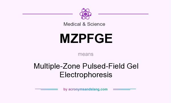 What does MZPFGE mean? It stands for Multiple-Zone Pulsed-Field Gel Electrophoresis