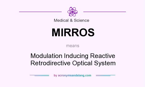 What does MIRROS mean? It stands for Modulation Inducing Reactive Retrodirective Optical System