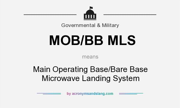 What does MOB/BB MLS mean? It stands for Main Operating Base/Bare Base Microwave Landing System
