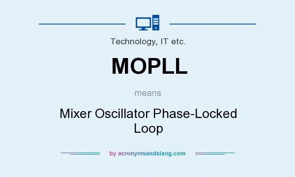 What does MOPLL mean? It stands for Mixer Oscillator Phase-Locked Loop