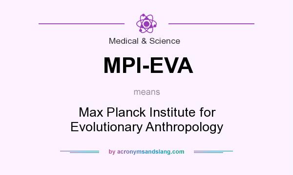 What does MPI-EVA mean? It stands for Max Planck Institute for Evolutionary Anthropology