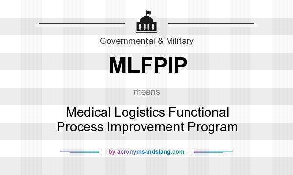 What does MLFPIP mean? It stands for Medical Logistics Functional Process Improvement Program