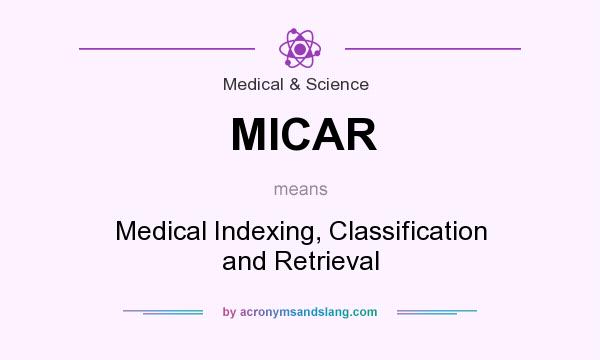 What does MICAR mean? It stands for Medical Indexing, Classification and Retrieval