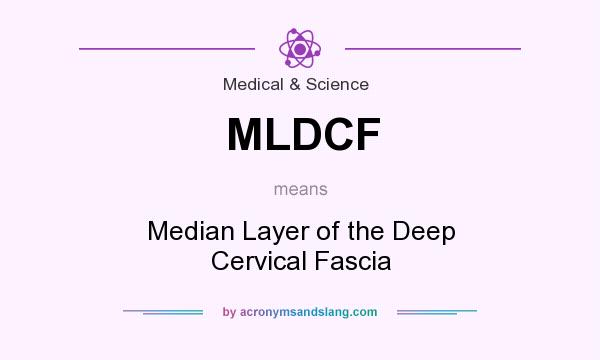 What does MLDCF mean? It stands for Median Layer of the Deep Cervical Fascia