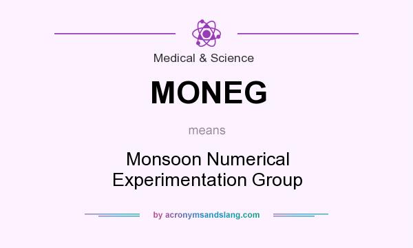 What does MONEG mean? It stands for Monsoon Numerical Experimentation Group