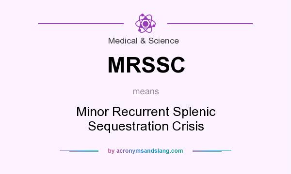 What does MRSSC mean? It stands for Minor Recurrent Splenic Sequestration Crisis