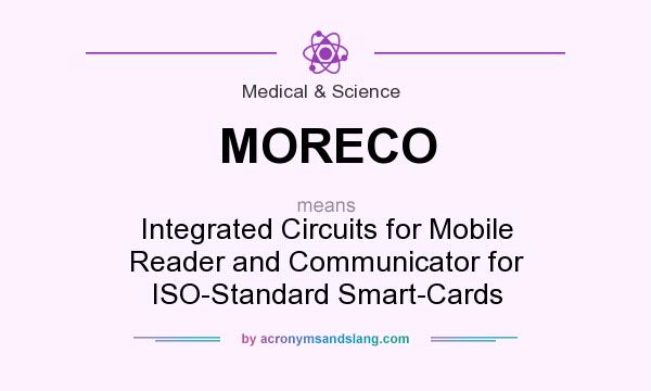 What does MORECO mean? It stands for Integrated Circuits for Mobile Reader and Communicator for ISO-Standard Smart-Cards