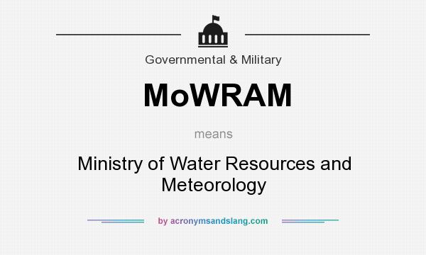 What does MoWRAM mean? It stands for Ministry of Water Resources and Meteorology