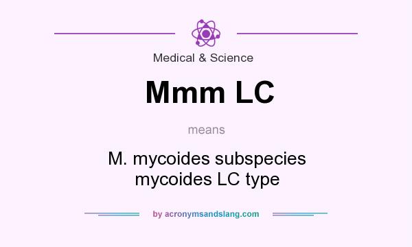 What does Mmm LC mean? It stands for M. mycoides subspecies mycoides LC type