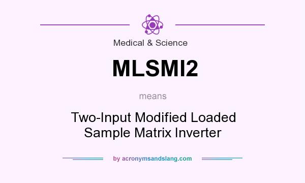 What does MLSMI2 mean? It stands for Two-Input Modified Loaded Sample Matrix Inverter