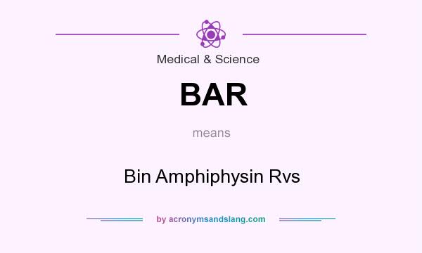 What does BAR mean? It stands for Bin Amphiphysin Rvs