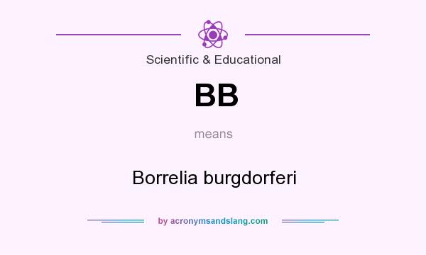What does BB mean? It stands for Borrelia burgdorferi