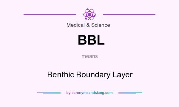What does BBL mean? It stands for Benthic Boundary Layer