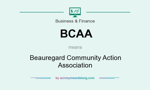 What does BCAA mean? It stands for Beauregard Community Action Association