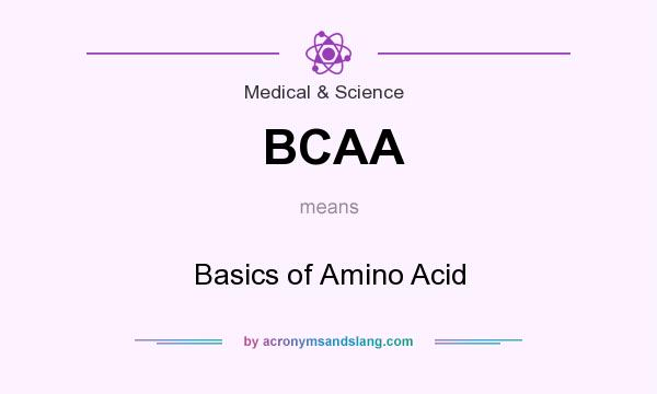 What does BCAA mean? It stands for Basics of Amino Acid