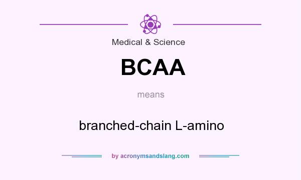 What does BCAA mean? It stands for branched-chain L-amino