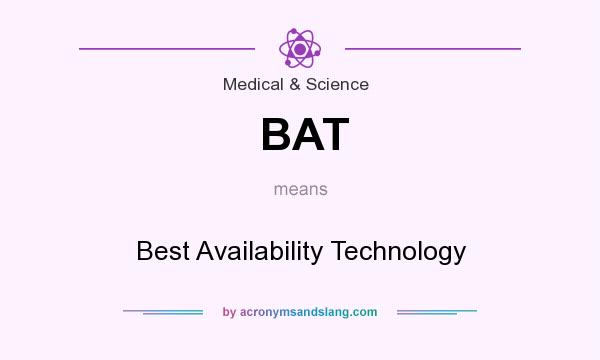 What does BAT mean? It stands for Best Availability Technology